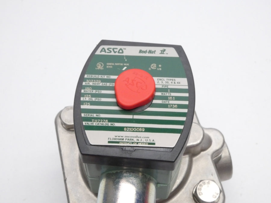 ASCO 8210G089 120V 125-150PSI 1" UNMP