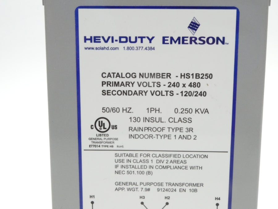EMERSON HS1B250 240/480V NSMP