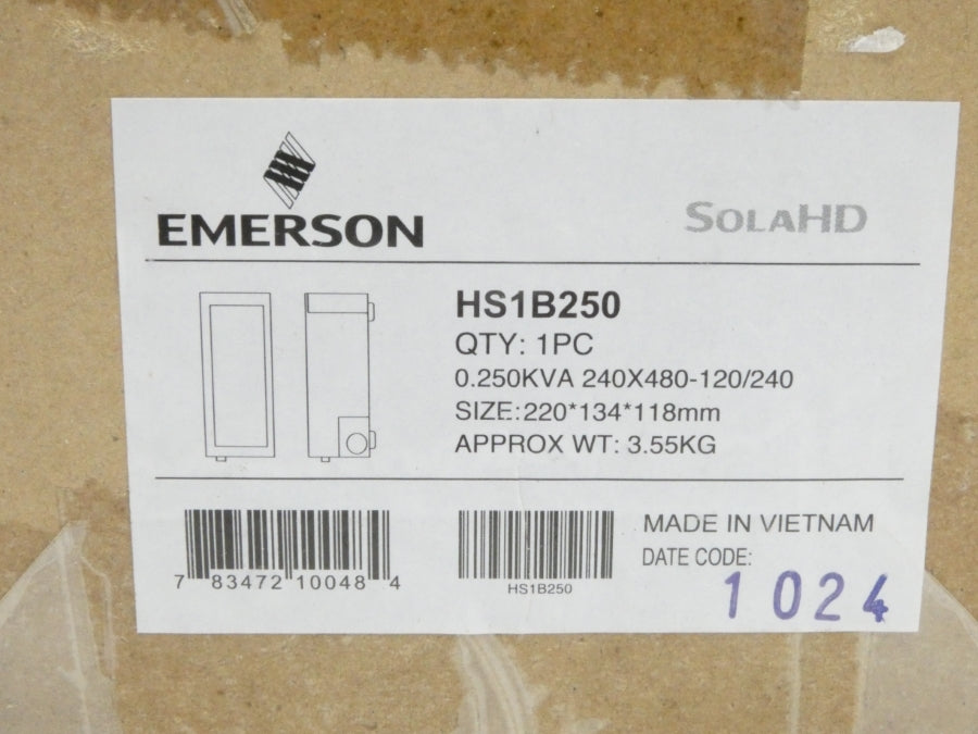 EMERSON HS1B250 240/480V NSMP
