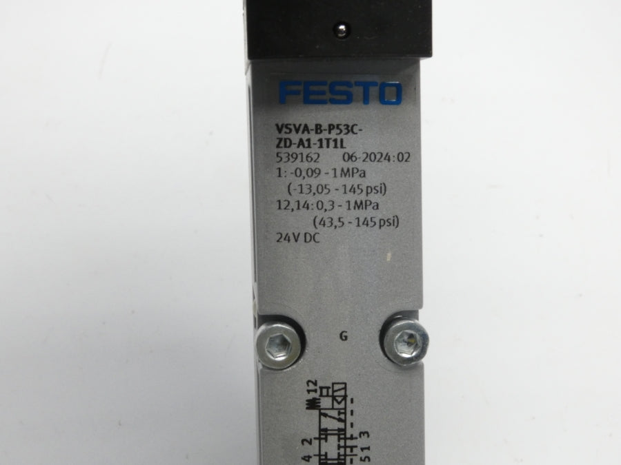 FESTO VSVA-P53C-ZD-A1-1T1L 539162 43.5-145PSI 24VDC NSMP
