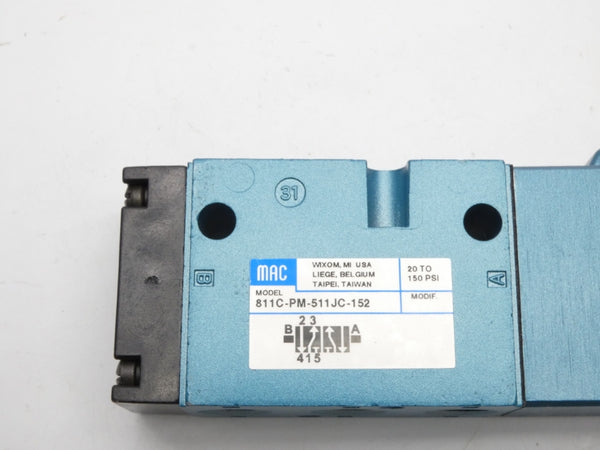 MAC 811C-PM-511JC-152 24VDC 150PSI NSNP