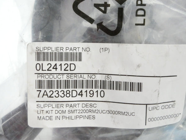 SUPPLIER PART 0L2412D NSMP