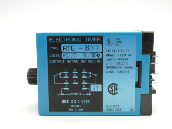 IDEC RTE-BN1 120VAC 10A NSMP