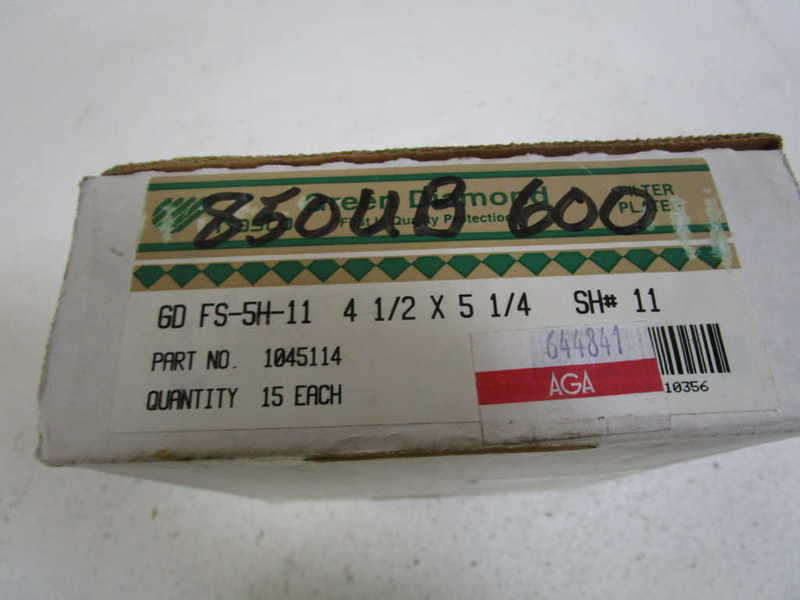 LOT OF 15 NASCO FS-5H-11 4-1/2X5-1/4 NSMP
