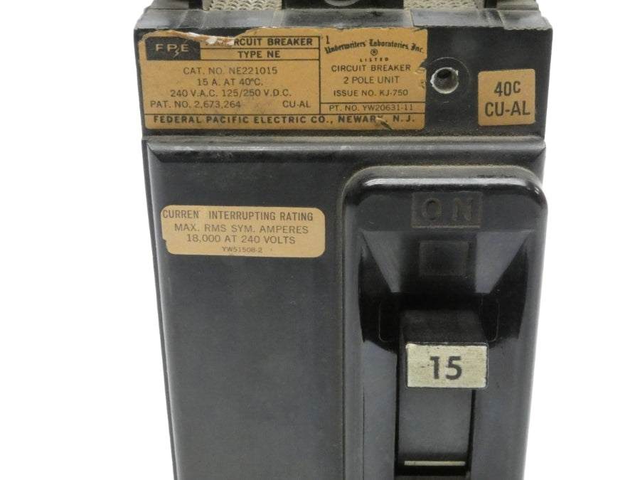 FPE NE221015 240VAC 15A UNMP