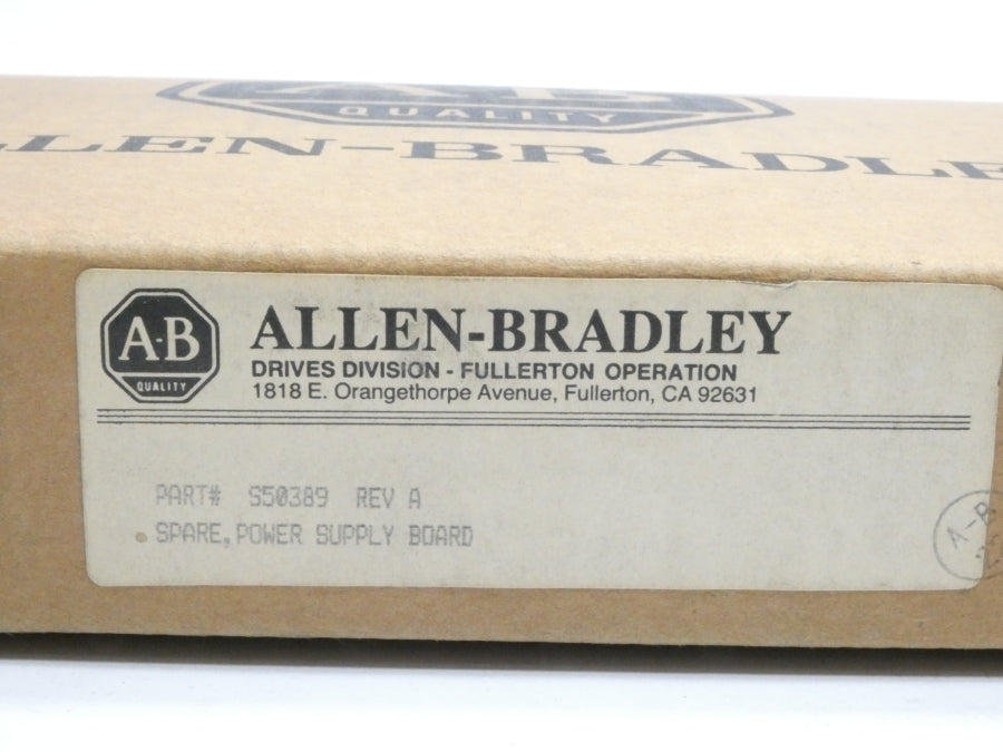 ALLEN BRADLEY S50389 REV. A NSMP