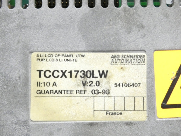 TELEMECANIQUE TCCX1730LW VER. 2.0 10A UNMP
