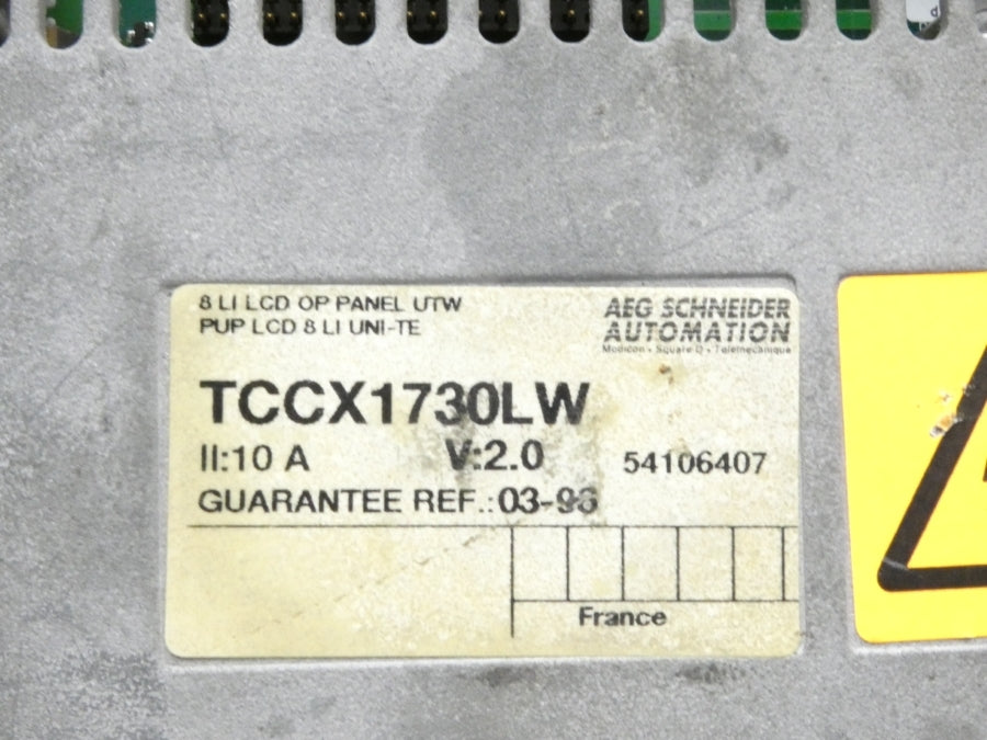 TELEMECANIQUE TCCX1730LW VER. 2.0 10A UNMP