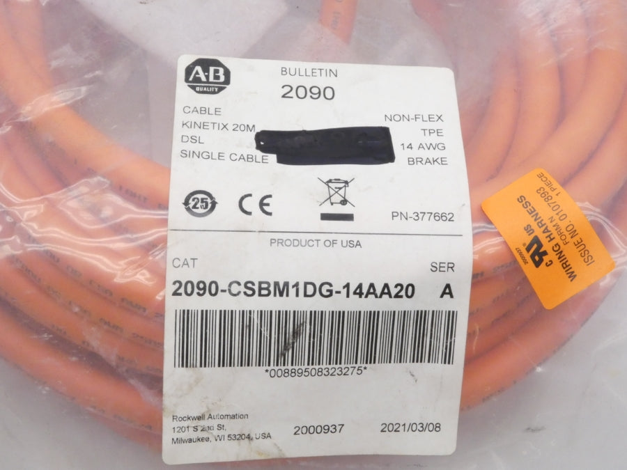ALLEN BRADLEY 2090-CSBM1DG-14AA20 SER. A NSMP