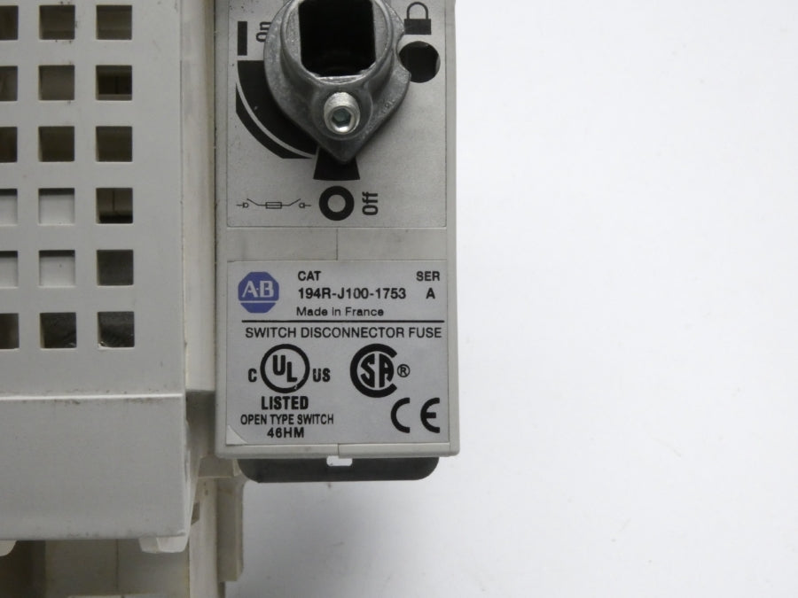 ALLEN BRADLEY 194R-J100-1753 SER. A UNMP