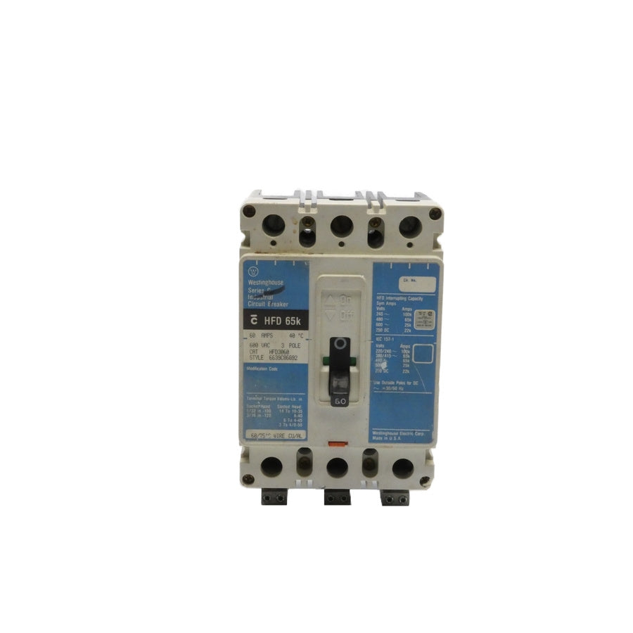 WESTINGHOUSE HFD3060 SER. C 600VAC 60A (AS PICTURED) UNMP