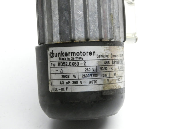 DUNKERMOTOREN KD52.0X60-2 260V 0.30/0.26A NSNP