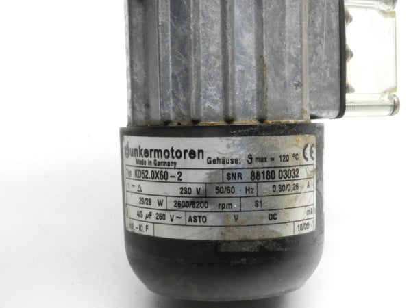 DUNKERMOTOREN KD52.0X60-2 260V 0.30/0.26A NSNP