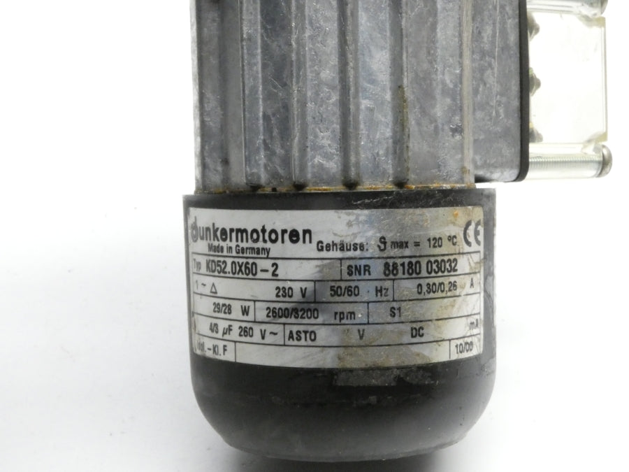 DUNKERMOTOREN KD52.0X60-2 260V 0.30/0.26A NSNP