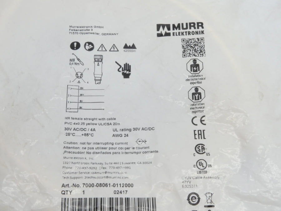 MURR ELEKTRONIK 7000-08061-0112000 30V 4A NSMP