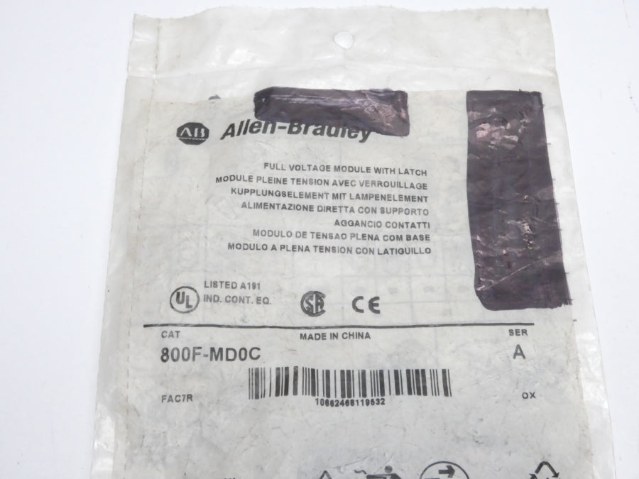ALLEN BRADLEY 800F-MD0C SER. A NSMP