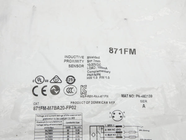 INDUSTRIAL SPARE PART 871FM-M7BA20-FP02 SER. A F/W 1.0 10-30VDC NSMP