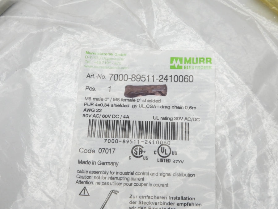 MURR ELEKTRONIK 7000-89511-2410060 60VDC 4A NSMP