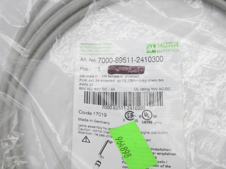 MURR ELEKTRONIK 7000-89511-2410300 60VDC 4A NSMP