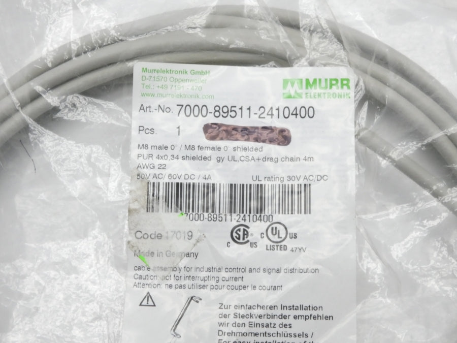 MURR ELEKTRONIK 7000-89511-2410400 60VDC 4A NSMP