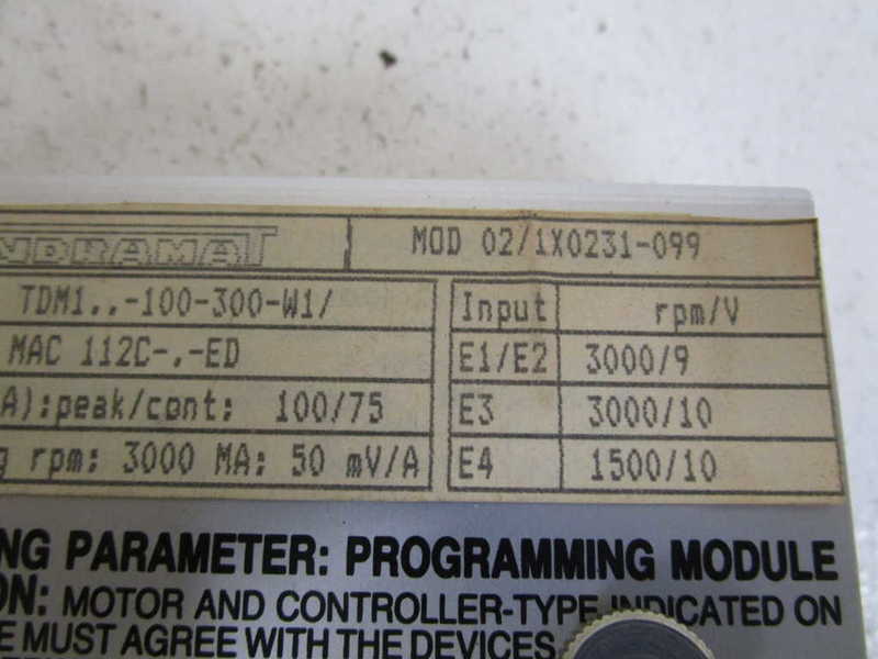 INDRAMAT MODULE 02/1X0231-099  UNMP