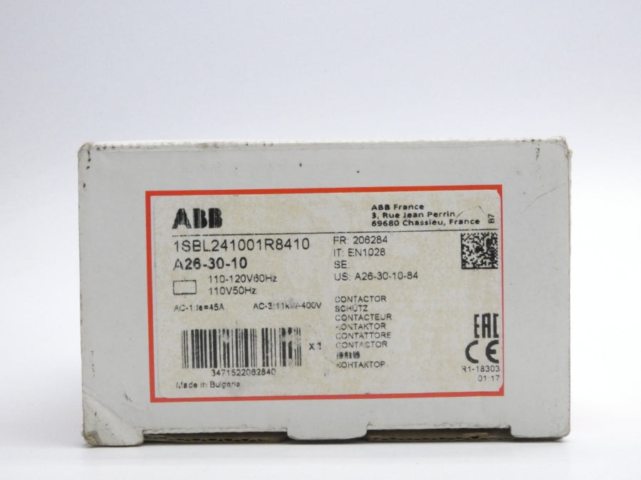 ABB 1SBL241001R8410 A26-30-10 110-120V 45A (AS PICTURED) NSMP