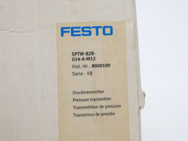 FESTO SPTW-B2R-G14-A-M12 8000100 8-30V NSMP
