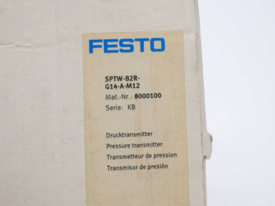 FESTO SPTW-B2R-G14-A-M12 8000100 8-30V NSMP