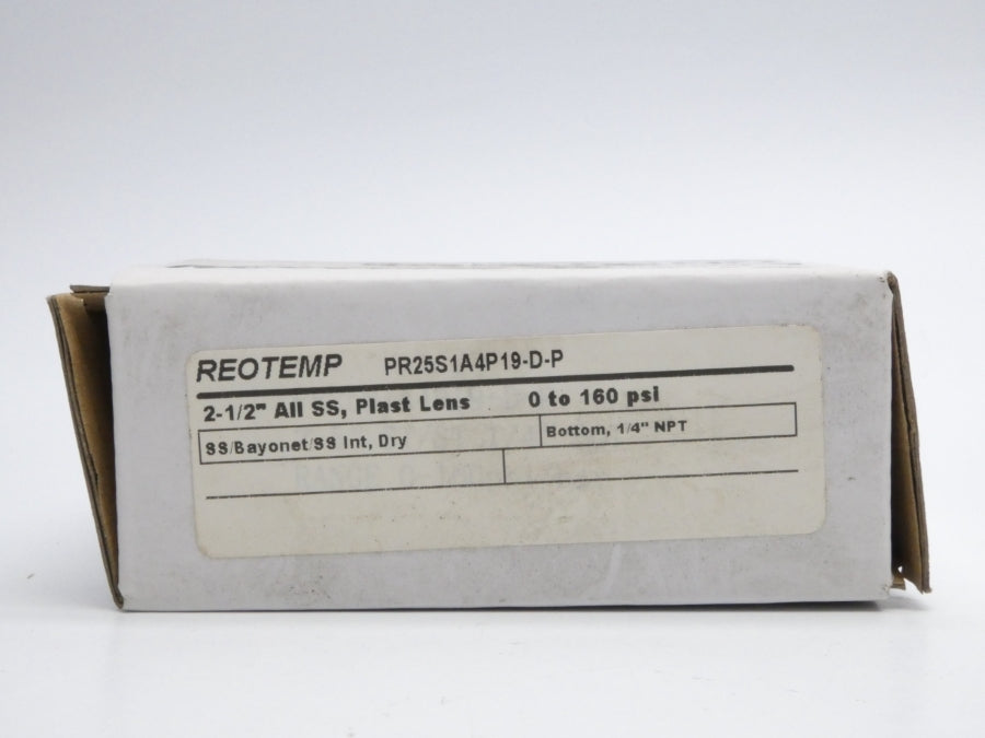 REOTEMP PR25S1A4P19-D-P 0-160PSI NSMP