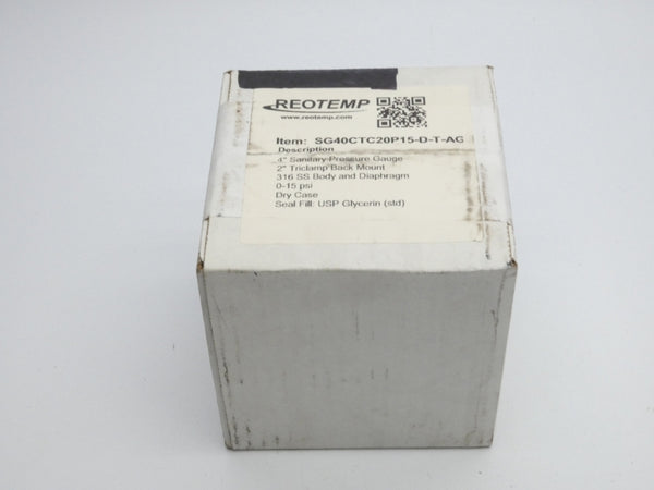 REOTEMP SG40CTC20P15-D-T-AG 0-15PSI NSFS