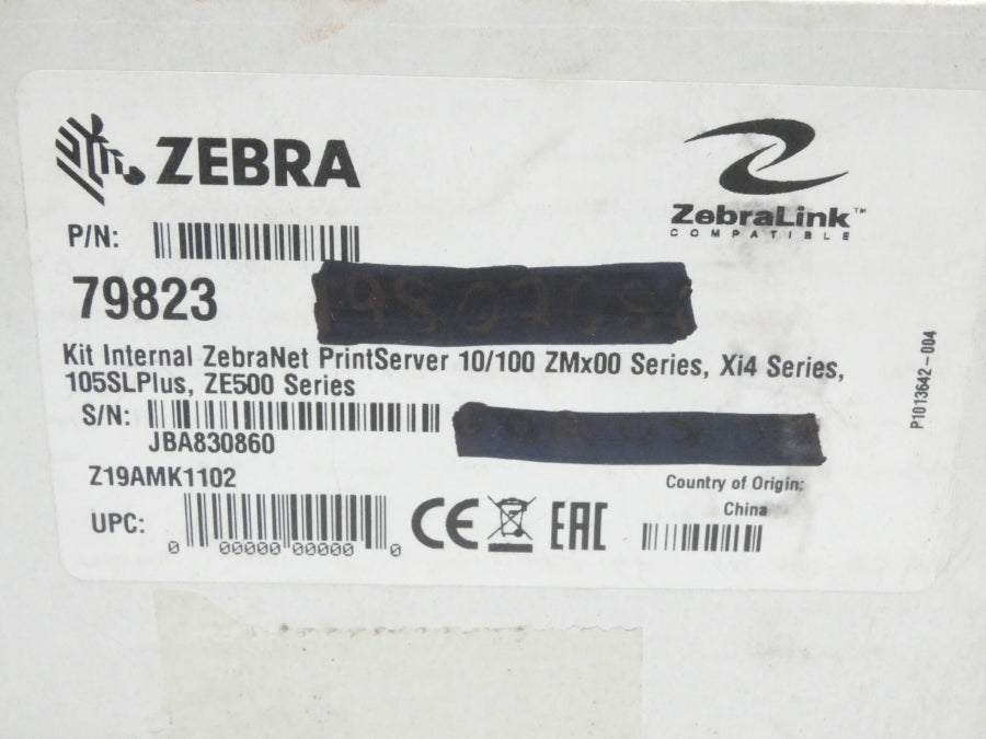 ZEBRA 79823 79501-011 REV. H NSMP