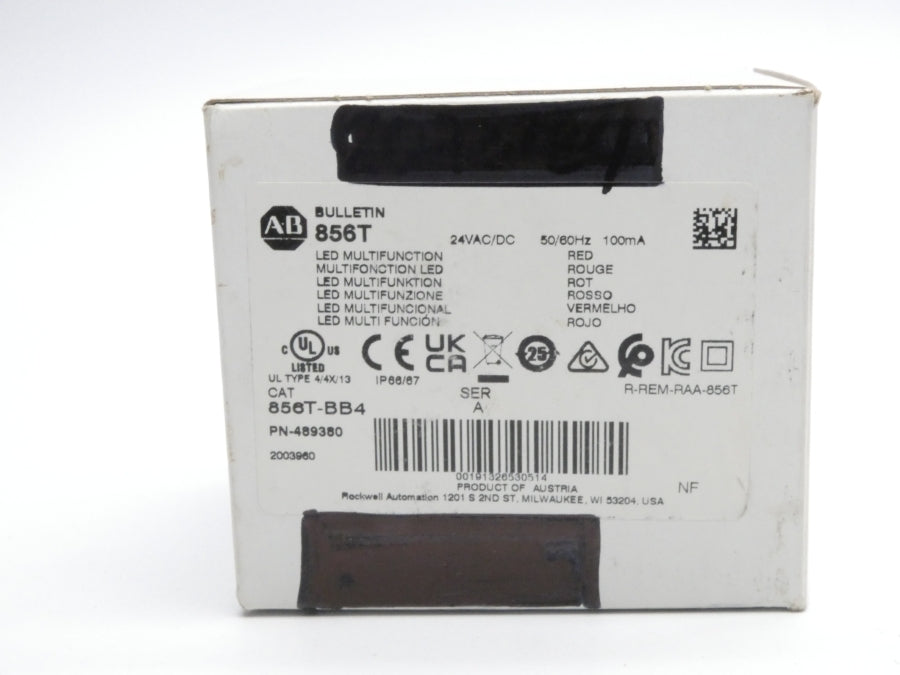 ALLEN BRADLEY 856T-BB4 SER. A 24V (WH) NSMP