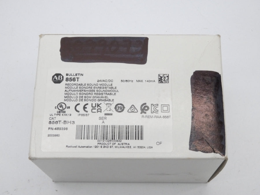 ALLEN BRADLEY 856T-BH3 SER. A 24V (WH) NSFS
