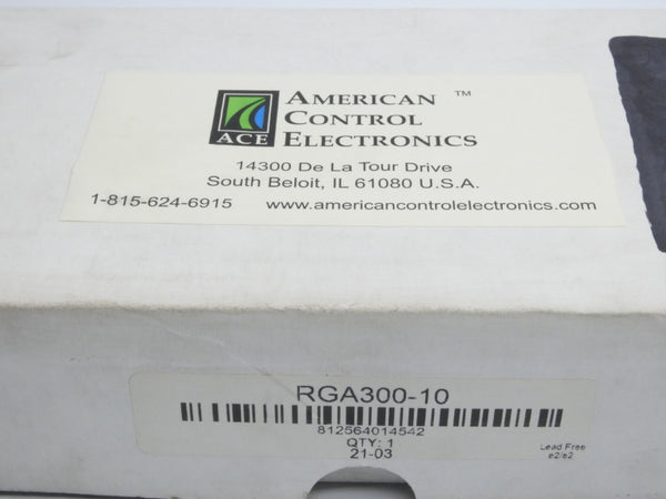 AMERICAN CONTROL ELECTRONICS RGA300-10 230VAC 12A NSMP