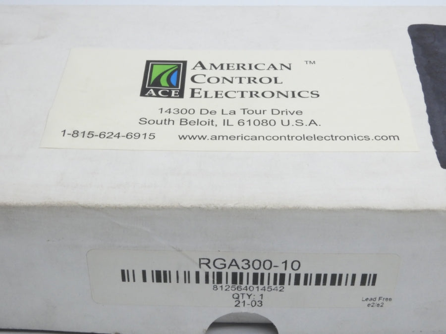 AMERICAN CONTROL ELECTRONICS RGA300-10 230VAC 12A NSMP