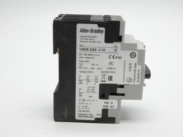 INDUSTRIAL SPARE PART 140M-D8E-C10 SER. D 690V 6.3-10A (WH) NSMP