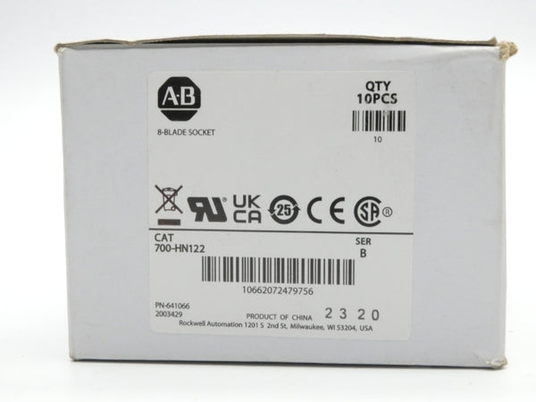 INDUSTRIAL SPARE PART 700-HN122 SER. B 250VAC 6A (PKG OF 10) (WH) NSMP