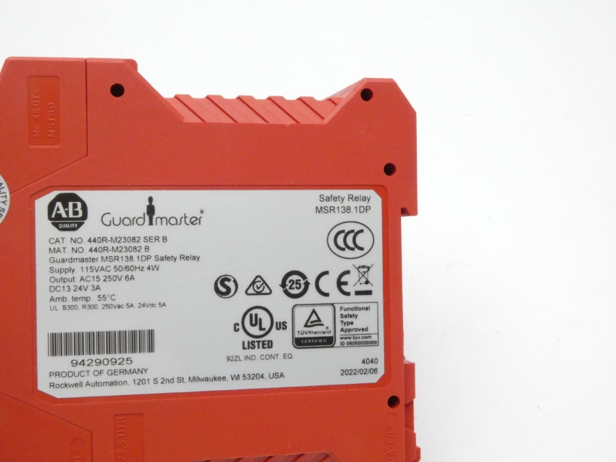 ALLEN BRADLEY 440R-M23082 SER. B 115VAC 6A (AS PICTURED) NSMP