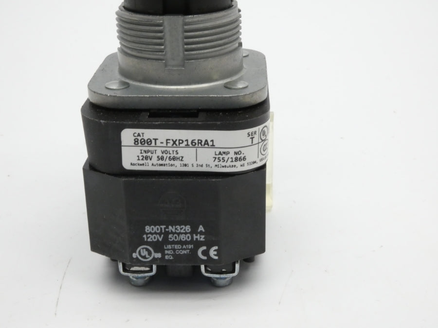 ALLEN BRADLEY 800T-FXP16RA1 SER. T 120VAC (NO ACCESSORIES) (WH) NSMP