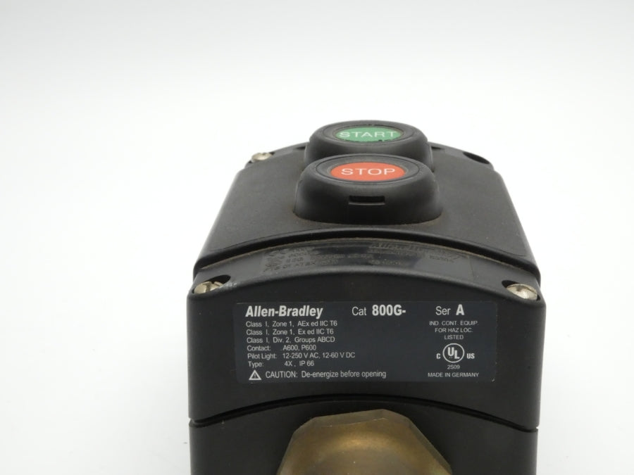 ALLEN BRADLEY 800G-2 SER. A 12-250VAC NSNP