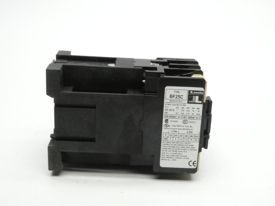 LOVATO 11BF25C1024 24VDC 25A NSMP