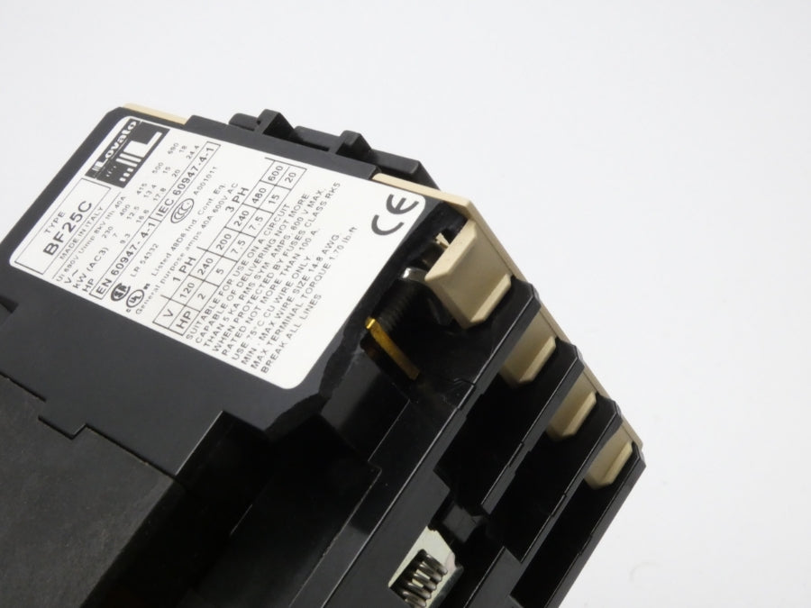 LOVATO 11BF25C1024 24VDC 25A (AS PICTURED) NSMP