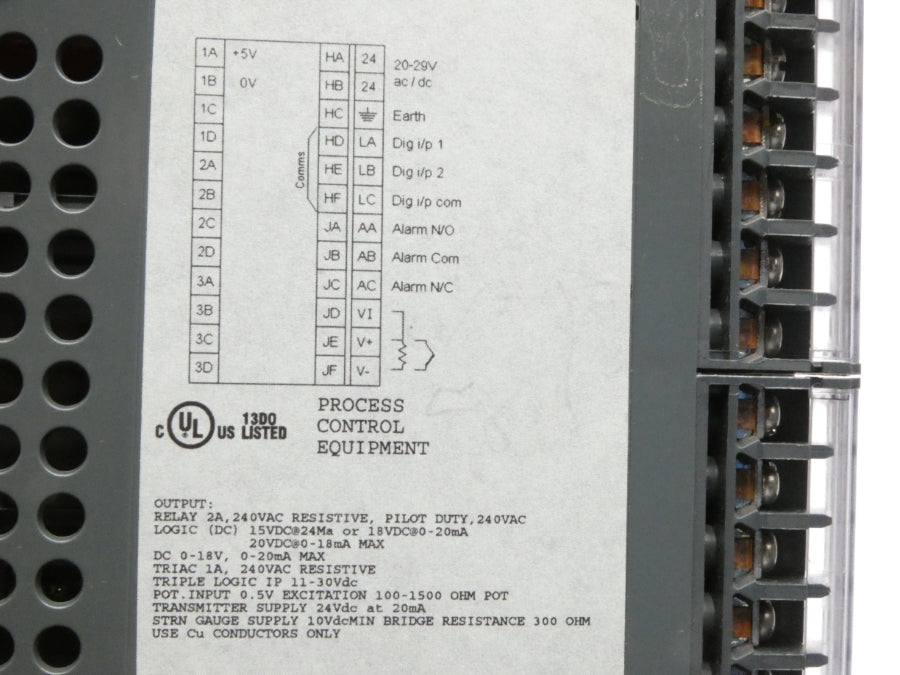 EUROTHERM 2408I/AL/GN/VL/G3/XX/XX/RF/YE/XX/ENG/ 240VAC 2A NSNP