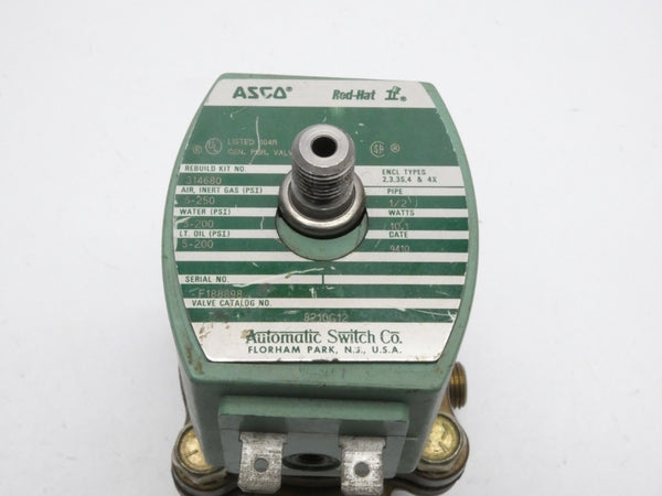 ASCO 8210G12 110/120V 5-250PSI 1/2" (AS IS) UNMP