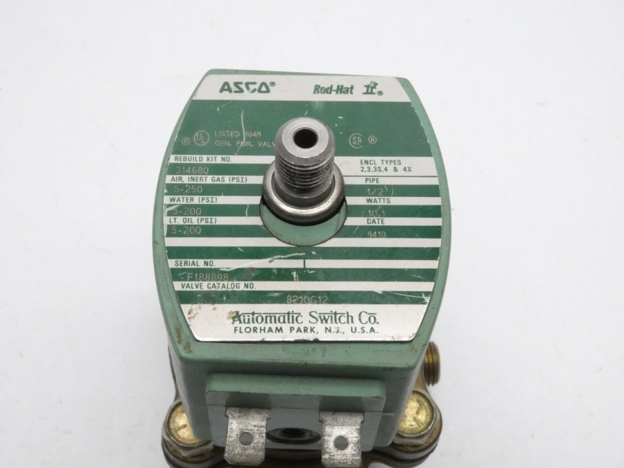 ASCO 8210G12 110/120V 5-250PSI 1/2" (AS IS) UNMP