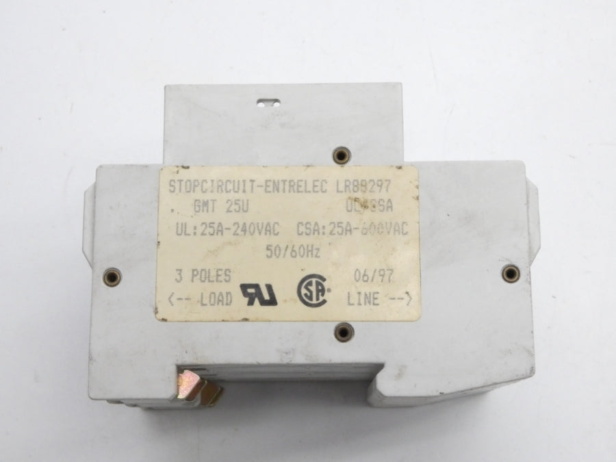 STOPCIRCUIT ENTRELEC GMT25U 600VAC 25A UNMP