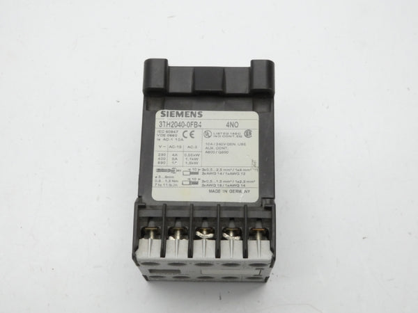 SIEMENS 3TH2040-0FB4 19-40VDC 10A UNMP
