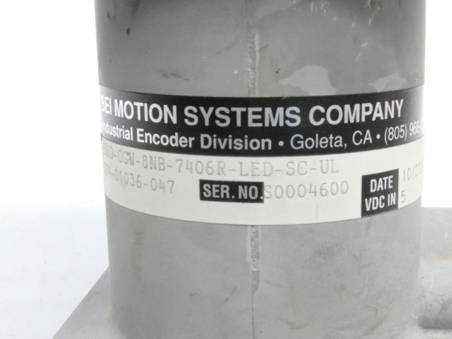 BEI H38D-CGW-8NB-7406R-LED-SC-UL 924-01036-047 5VDC NSNP
