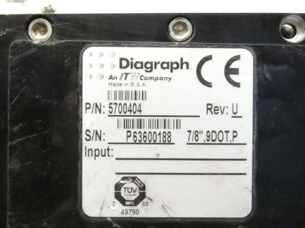DIAGRAPH 5700404 REV. U UNMP