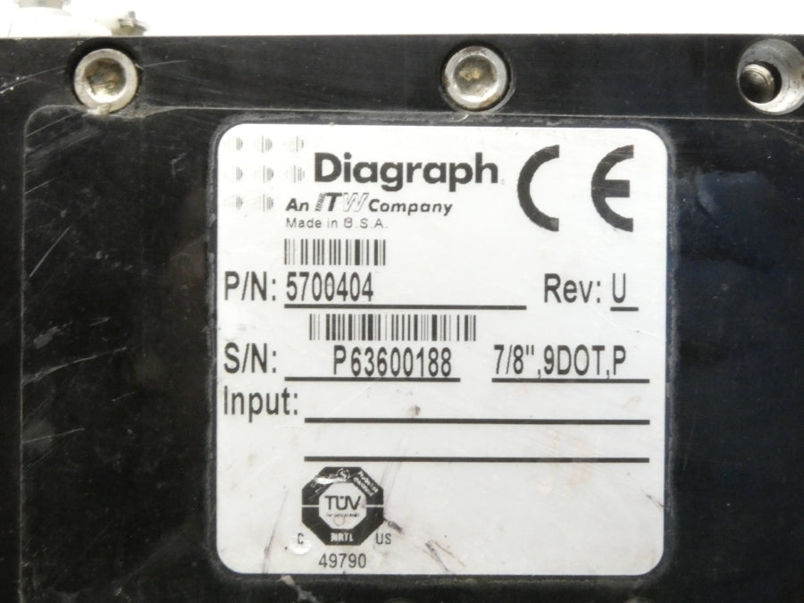 DIAGRAPH 5700404 REV. U UNMP
